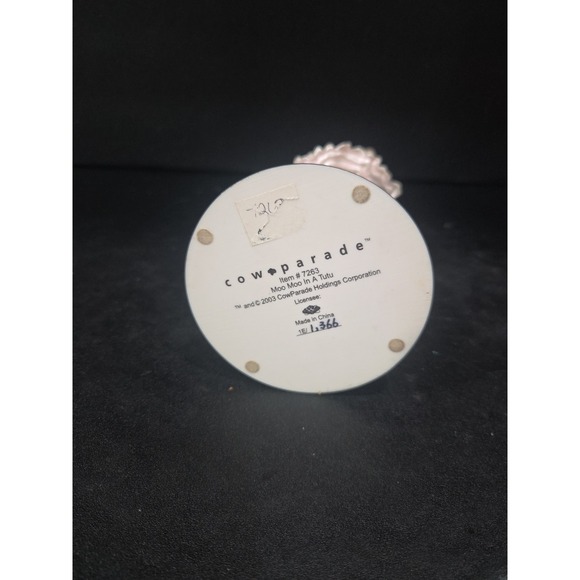 Cow Parade Moo Moo in a Tutu Cow Figurine, Westland Giftware, #7263, No Box - Picture 7 of 8